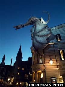 Dragon sur la banque Gringott’s (Harry Potter) à Universal Studios Florida
