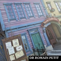 Entrée du fast food Nordic Crowns Tavern par Romain Petit