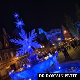 Fontaine de L’Amitié de nuit par Romain Petit