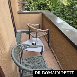 Balcon de la chambre de l'hôtel Matamba