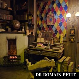 Intérieur de la file d'attente de l'attraction Mystery Castle