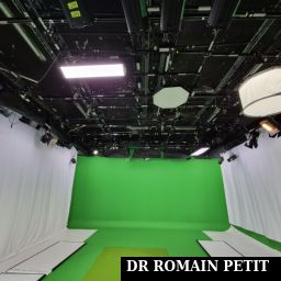 Plateau de tournage fond vert