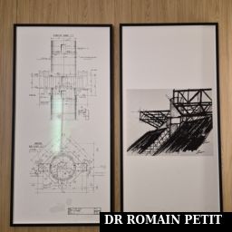 Dessins technique et croquis dans la loge artiste